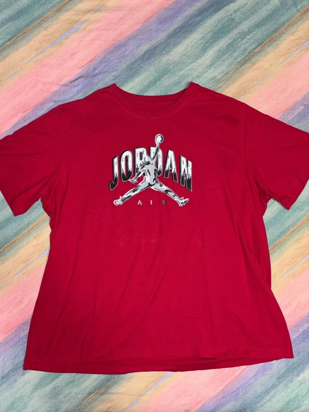 JORDAN AIR JUMPMAN TEE red retro short sleeve tee shirt size 3XL